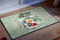 Świąteczna wycieraczka  bombka 75x50 cm