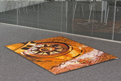 Wycieraczka z logo Jet Print Velour - Twój projekt (dowolny wymiar)