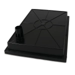 Wycieraczka metalowa ze skrzynią - 400 x 600 x 85 mm