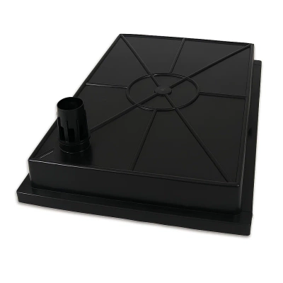 Wycieraczka metalowa ze skrzynią - 400 x 600 x 85 mm