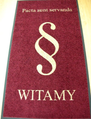 Wycieraczka z logo -Jet Print 85x150 cm