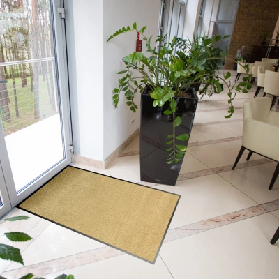 Wycieraczka tekstylna Monotone 115x120 cm, Taupe