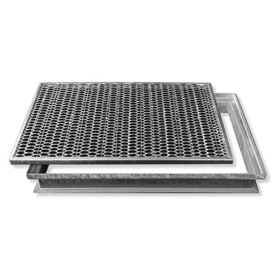 Wycieraczka metalowa ramą - 400 x 590 x 70 mm