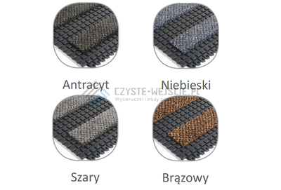 Płytki wejściowe z wkładem nylonowym PREMIER SURFACE