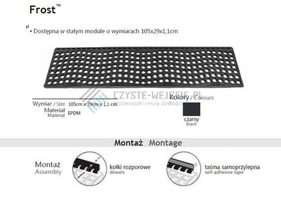 Mata schodowa FROST 105x29 cm