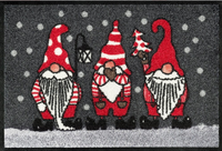 Świąteczna wycieraczka  krasnale 75x50 cm