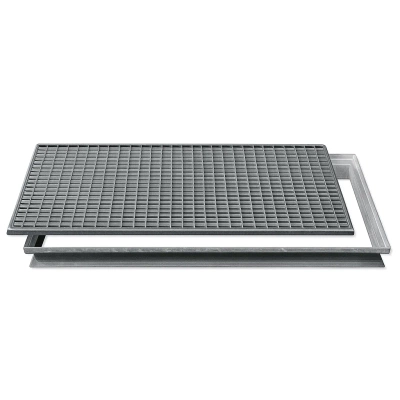 Wycieraczka metalowa z ramą wysoką - 1180 x 590