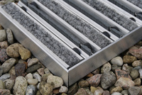 Wycieraczka w ramce aluminiowej z wkładem ryps + szczotka (22 mm)