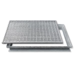 Wycieraczka metalowa seratowana - 59 x 40 cm
