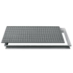 Wycieraczka metalowa z ramą wysoką - 118 x 59 cm