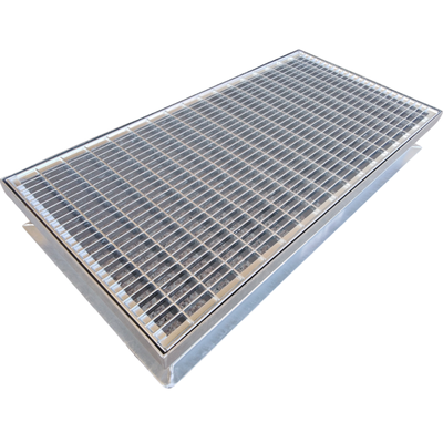 Wycieraczka stalowa w ramie aluminiowej  100x50 cm