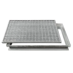 Wycieraczka metalowa seratowana z ramą wysoką - 400 x 1770 x 70 mm
