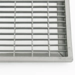 Wycieraczka metalowa z ramą niską 100x50 cm