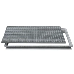 Wycieraczka metalowa z ramą wysoką - STD/R2 - 1770 x 400