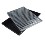 Wycieraczka metalowa ze skrzynią 60x40 cm