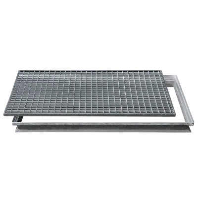 Wycieraczka metalowa z ramą wysoką - STD/R2 - 1770 x 400