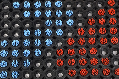 Szczoteczki nylonowe do mocnej maty ażurowej