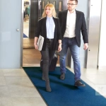 Wycieraczka tekstylna Monotone 115x120 cm, Taupe