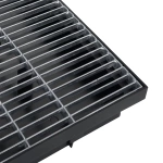 Wycieraczka metalowa ze skrzynią 60x40 cm